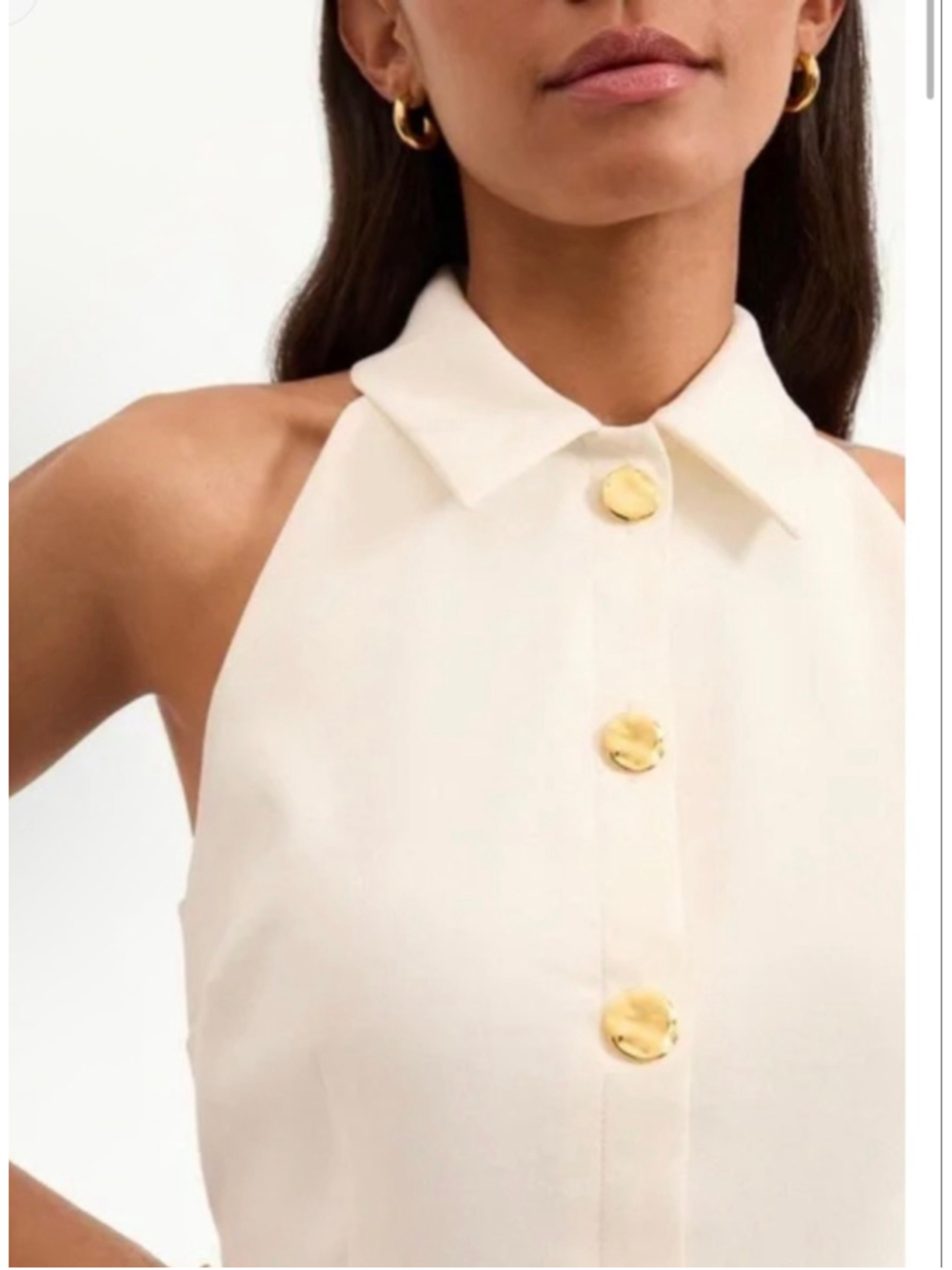 Veronica Beard Roxanne Off White Sleeveless Mini Dress 12 NWT - Picture 2 of 5